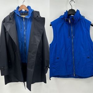 burberry trench coat W/removable Vest For Men Size 56, with no belt